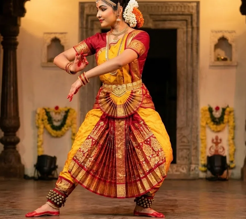Kuchipudi Sun Pleated
